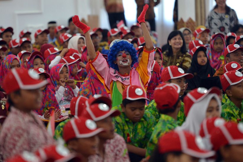 Iriana Jokowi Hibur 500 Anak Yatim Piatu di Yogyakarta - Bagian 4