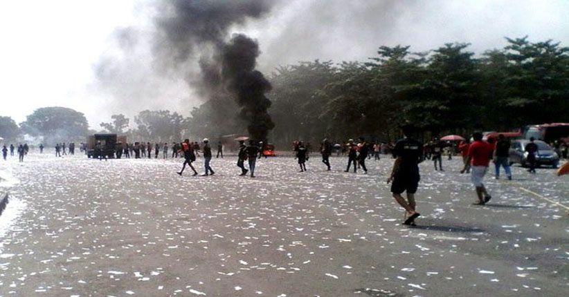 Bonek Bentrok dengan Jakmania di Bantul, Puluhan Suporter Terluka