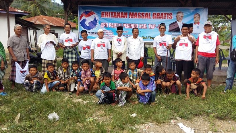 Bulan Ramadan, DPD Perindo Tapsel Adakan Khitanan Massal Gratis