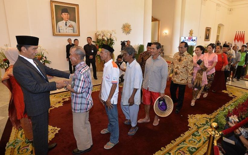 Open House Presiden Jokowi Ribuan Warga Padati Istana Kepresidenan