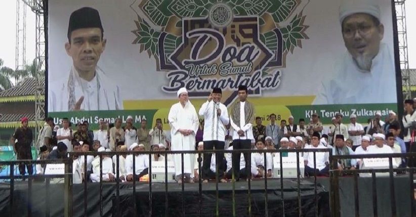 Ustaz Somad dan Gatot Nurmantyo Meriahkan Kampanye Akbar Eramas