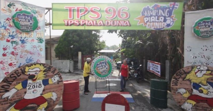 Demam Piala Dunia 2018, TPS di Surakarta Tampil Unik dan Beda
