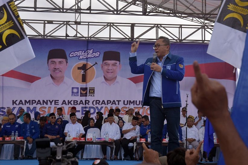 title Quick Count Polmark, Syamsuar-Edy Unggul di Pilgub Riau Quick Count Polmark, Syamsuar-Edy Unggul di Pilgub Riau