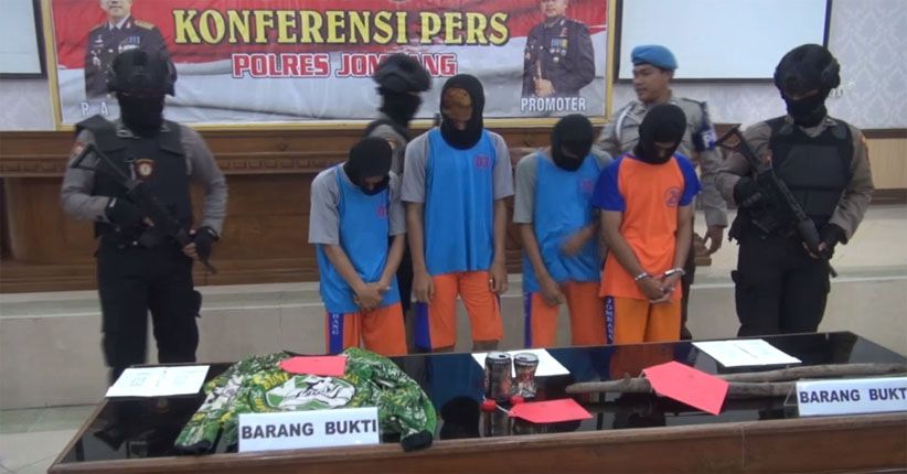 Polisi Tangkap 4 Pelaku Pembunuhan Remaja di Jombang, 7 Masih Buron