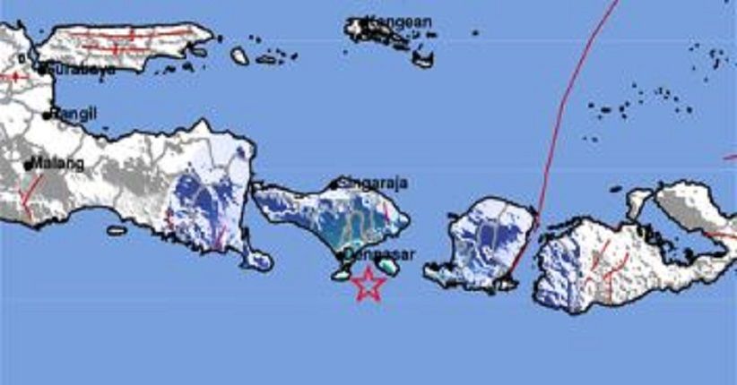 Gempa Bumi 4,8 SR Guncang Denpasar, Tidak Berpotensi Tsunami