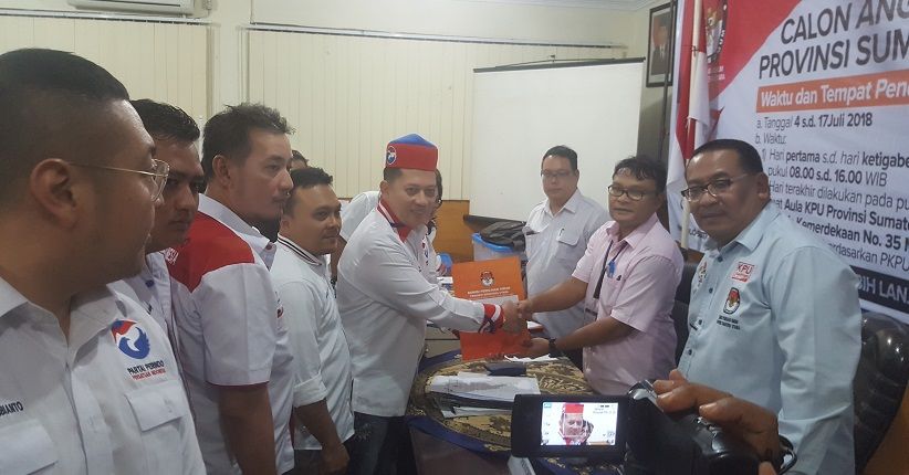 Partai Perindo Sumut Daftarkan 99 Bacaleg ke KPU Sumut