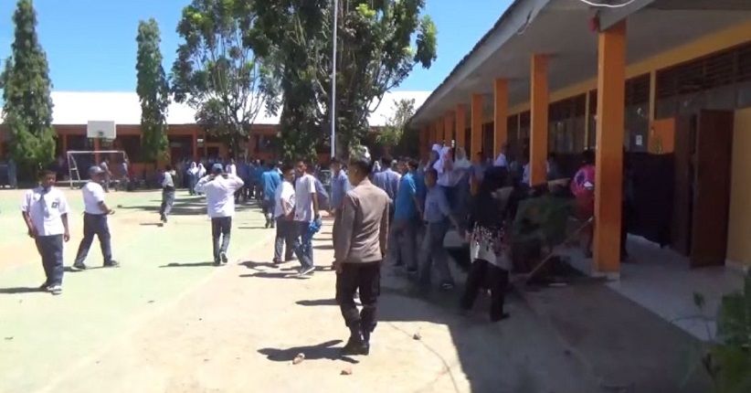 Gara-gara Rebutan Perempuan, Ratusan Pelajar di Makassar Tawuran