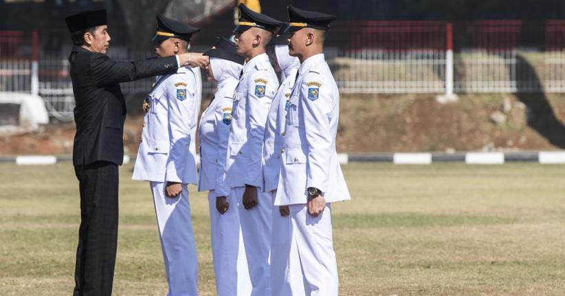 Presiden Jokowi Wisuda 1.456 Praja Muda IPDN di Jatinangor