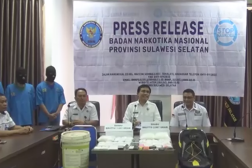 BNNP Sulsel Tangkap 3 Pengedar Sabu Seberat 5 Kg di Kabupaten Sidrap