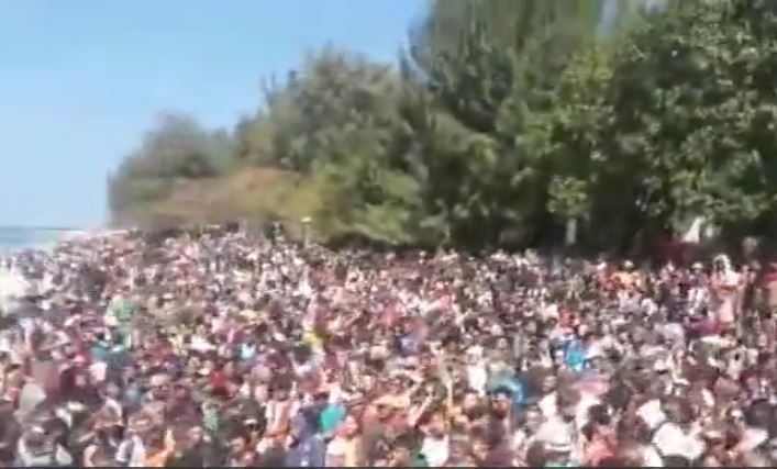 Begini Suasana Ratusan Wisatawan Korban Gempa Lombok Menunggu Evakuasi