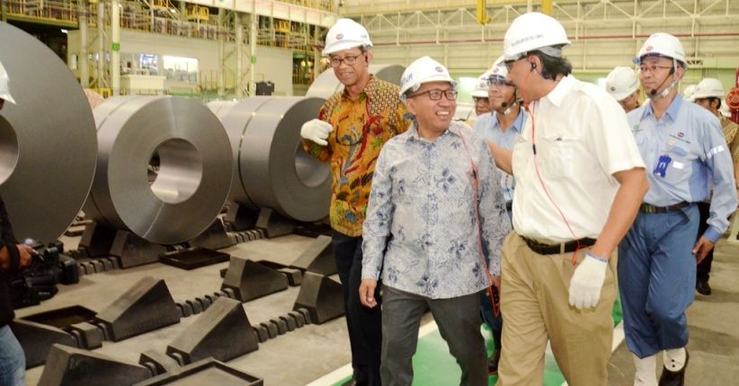 Pabrik Baja Otomotif Krakatau Nippon-Steel Senilai Rp4,2 T Beroperasi