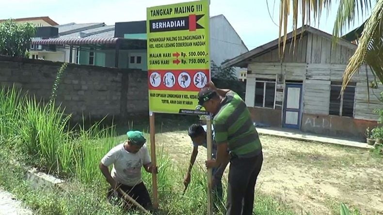 Warga Asahan Buat Sayembara Tangkap Maling Berhadiah Uang Tunai