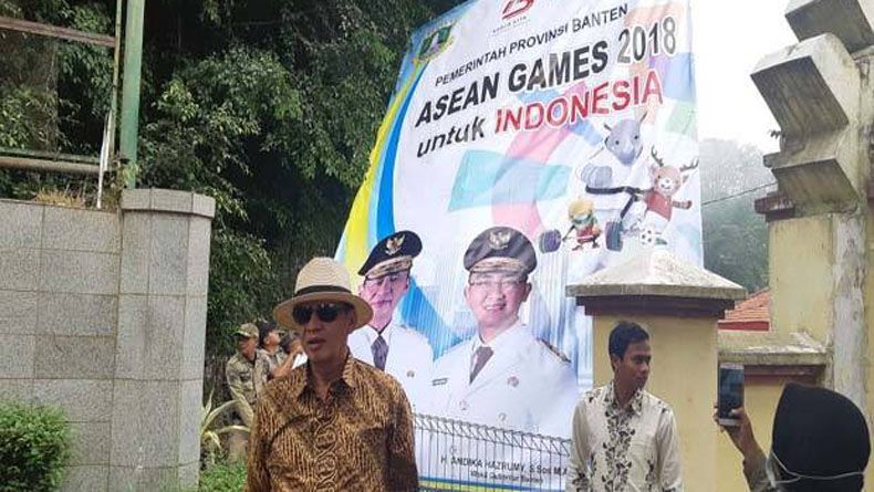 Gubernur Banten Marah Baliho Asian Games Bergambar Dirinya Salah Ketik