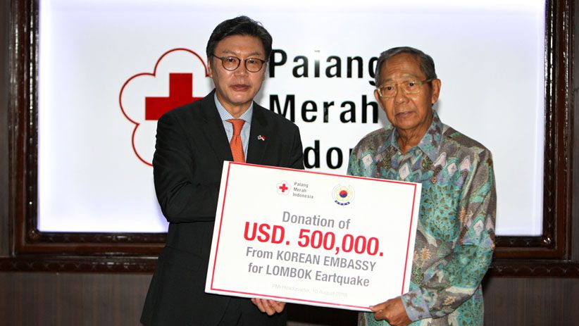 Pemerintah Korsel Donasikan 500 Ribu Dolar AS untuk Korban Gempa ke PMI - Bagian 1