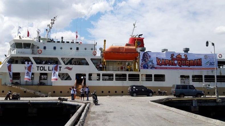 Kapal Qurban ACT Angkut Ratusan Sapi Sumbawa ke Jakarta