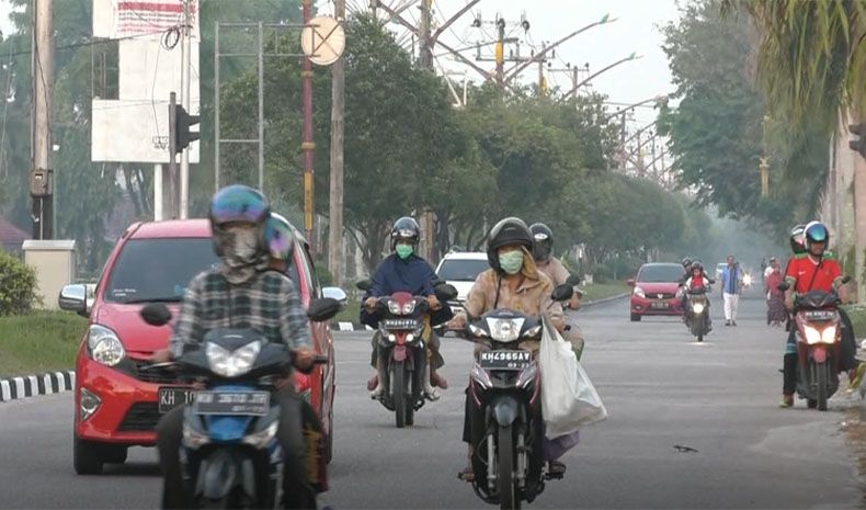 Kualitas Udara akibat Kabut Asap di Pontianak Masuk Kategori Berbahaya