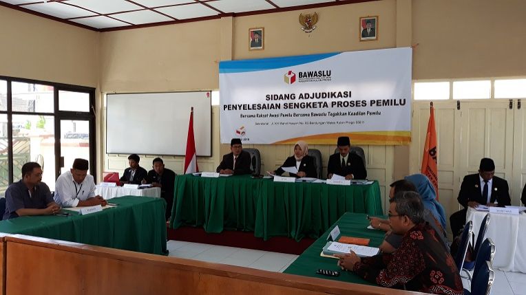 Bawaslu Kulonprogo Gelar Sidang Ajudikasi Partai Perindo 