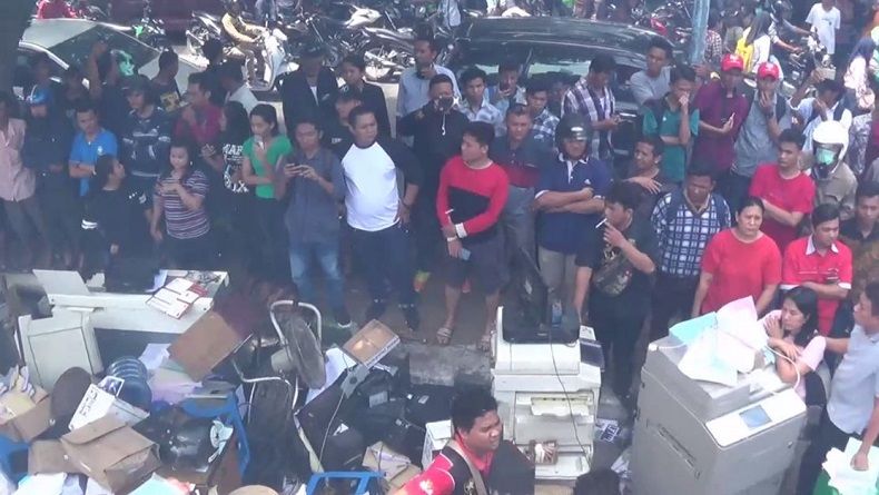 5 Ruko Usaha Percetakan di Kawasan Kampus USU Medan Terbakar