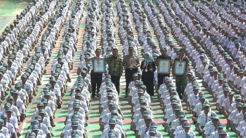 Gerakan Periksa Diri 1.634 Siswa SMK Bina Utama Masuk Rekor Leprid