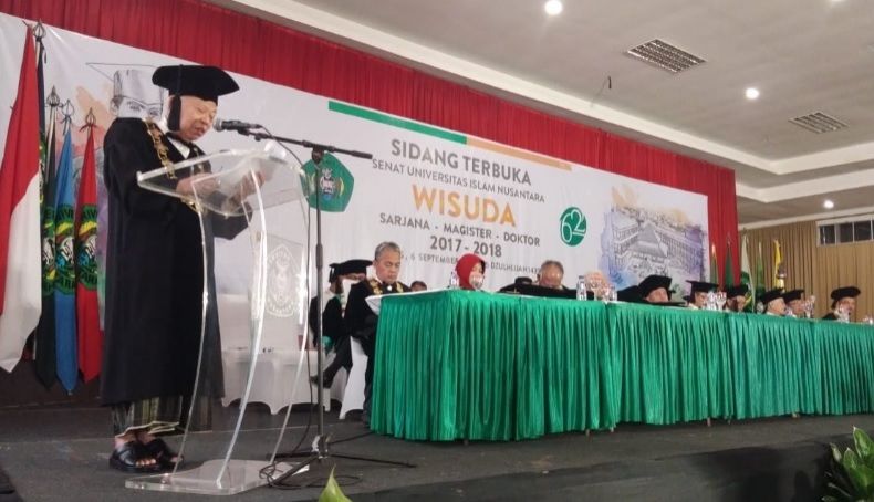 Kiai Maruf Amin Dikukuhkan sebagai Guru Besar Ekonomi Syariah Uninus