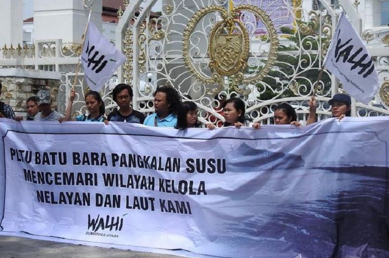 Baru Sehari Menjabat, Edy-Ijeck Didemo Walhi soal PLTU Pangkalan Susu