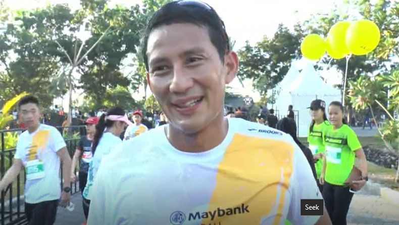 Tanpa Pengawalan, Sandi Hanya 1 Jam Lahap 10 Km di Bali Marathon 2018