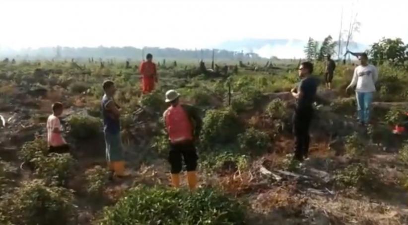 Hendak Padamkan Api, Petugas Dihalang-halangi Pelaku Pembakaran Lahan