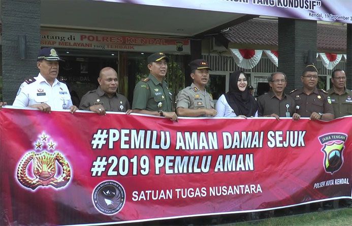 Cegah Konflik, Forkompinda Kendal Deklarasi Pemilu Damai