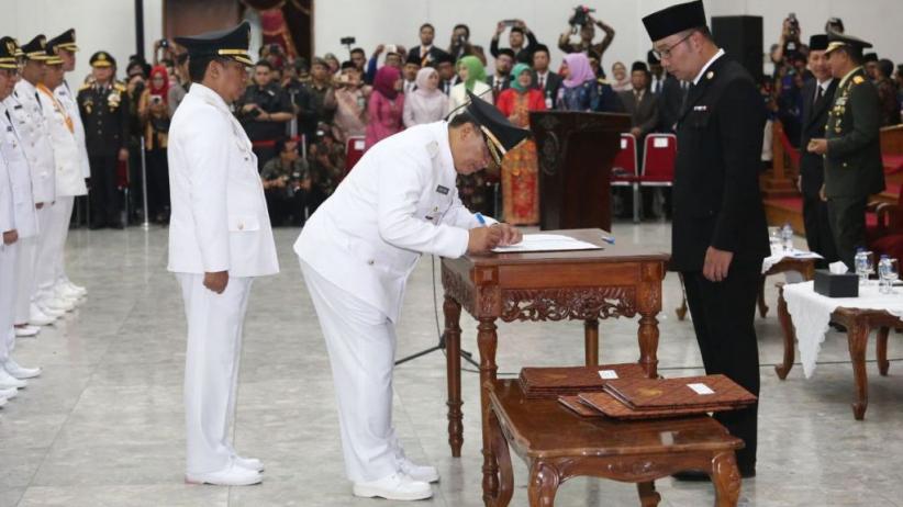 Ini Pesan Ridwan Kamil kepada 6 Kepala Daerah yang Baru Dilantik