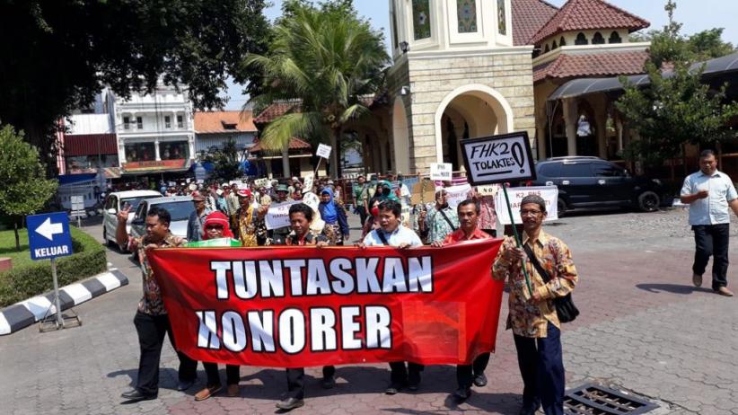 Tidak Terakomodir Seleksi CPNS, Honorer K2 DIY Tuntut Revisi UU ASN