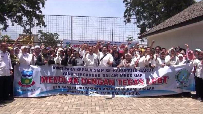 Viral Grup Gay Pelajar SMP, Ratusan Kasek di Garut Deklarasi Anti-LGBT