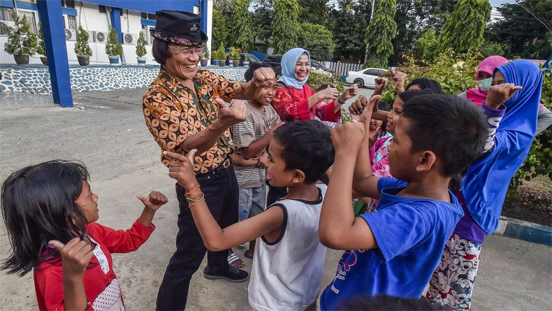 Relawan Ansor dan Banser Pulihkan Trauma Anak-Anak Korban Gempa Palu