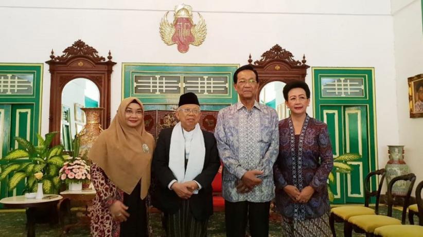 Bertemu Sultan HB X, KH Ma'ruf Amin Klarifikasi Hoaks Dirinya Sakit