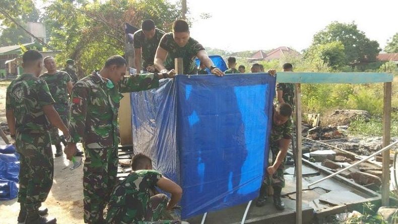 Bantu Pengungsi Palu, TNI Bangun 1.300 MCK Darurat