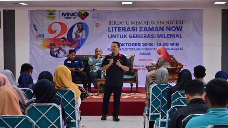 MNC Group Juga Gelar Literasi Zaman Now di Universitas Dharma Andalas