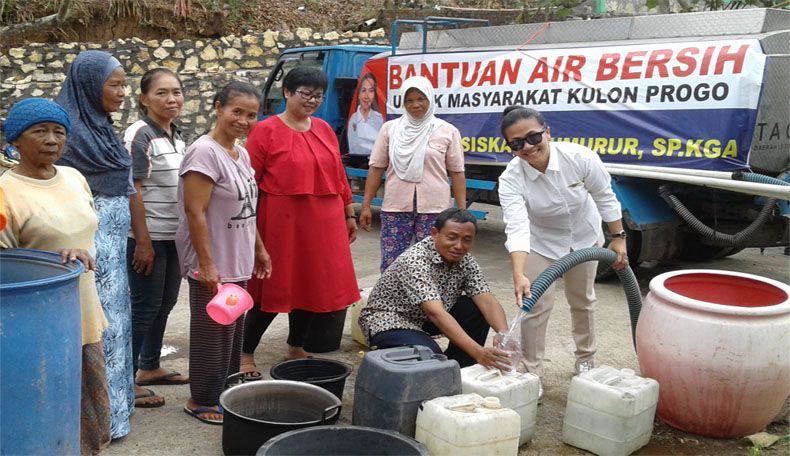Distribusikan Air Bersih di Kulonprogo, Warga: Terima Kasih Perindo