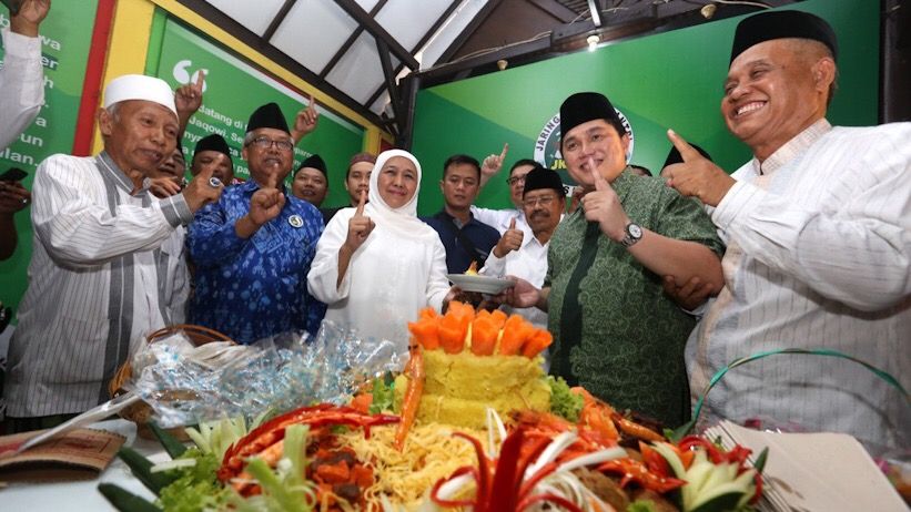 Erick Thohir dan Khofifah Resmikan Posko JKSN di Surabaya - Bagian 1