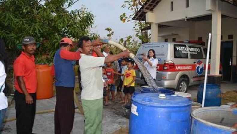 Perindo Distribusikan 8.000 Liter Air Bersih Bantu Warga Sragen