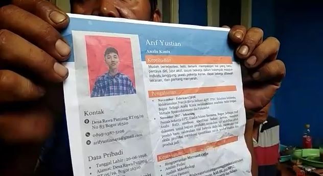 Pertama Kali Naik Pesawat, Arif Jadi Korban Lion Air JT-610