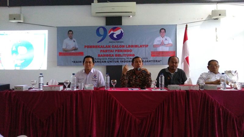 DPW Perindo Babel Bekali Caleg Strategi untuk Menangkan Pemilu 2019