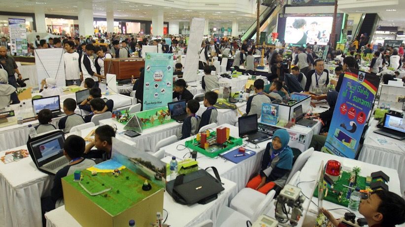 Ratusan Pelajar Ikut Kompetisi Robotik Madrasah 2018 - Bagian 6