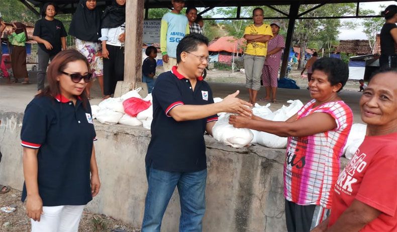 Perindo Peduli Beri Bantuan Paket Sembako Bagi Korban Gempa Palu