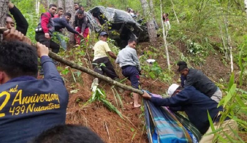 Minibus Pengantar Pengantin Masuk Jurang di Gayo Lues Aceh, 3 Tewas