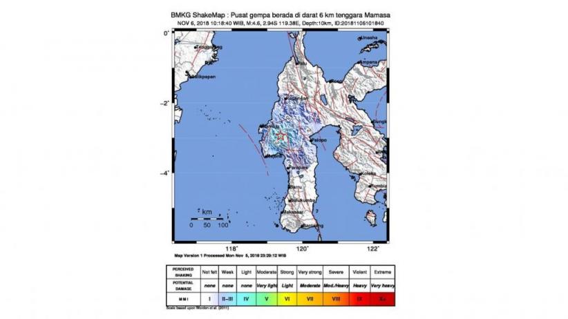Gempa Bumi Susulan 4,6 SR Kembali Guncang Mamasa
