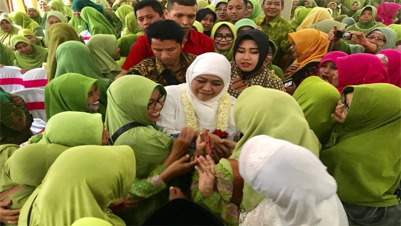 Khofifah Minta JKSN Jabar Lebih Maksimal Menangkan Jokowi-Kiai Ma'ruf