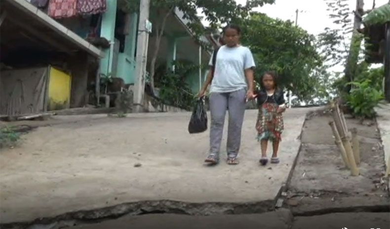 Puluhan Rumah dan Jalan di Semarang Rusak akibat Tanah Bergerak