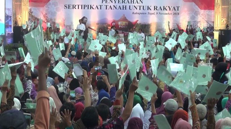 Presiden Jokowi Janji Seluruh Tanah di Tegal Bersertifikat pada 2023