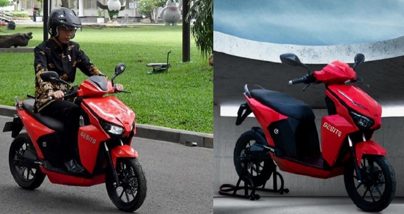 Jokowi Ungkap Kesan Mengendarai Motor Listrik Indonesia Gesits
