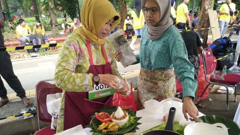 Intip Keseruan Warga Jakarta Lomba Kreasi Nasi Ulam Jengkol  - Bagian 2