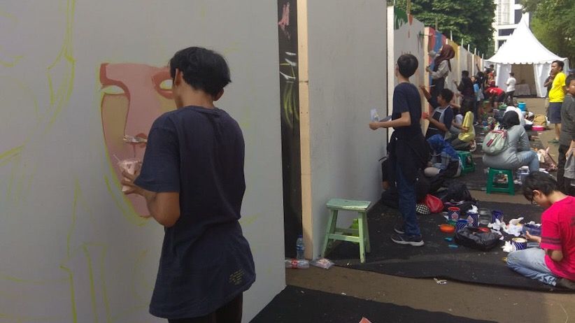 Wajah Benyamin Sueb Ramaikan Lomba Mural FPL Jakarta - Bagian 4